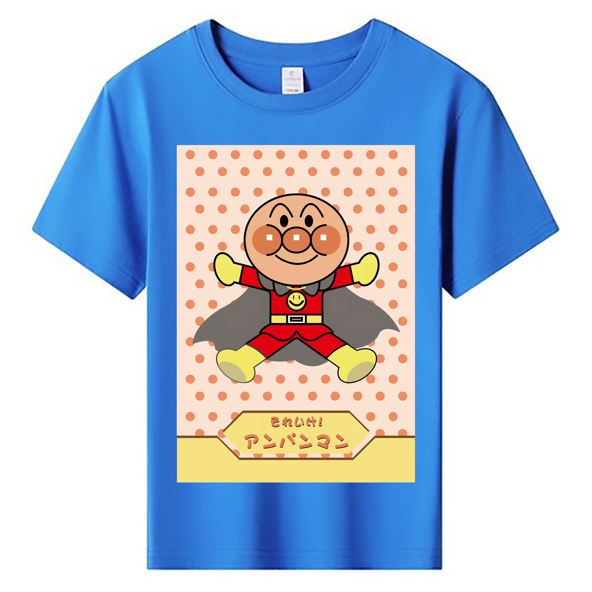（画像用） アンパンマン Anpanman 綿100％キッズTシャツ（フロントプリント）